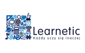 Logo Learnetic z podpisem Każdy uczy się inaczej